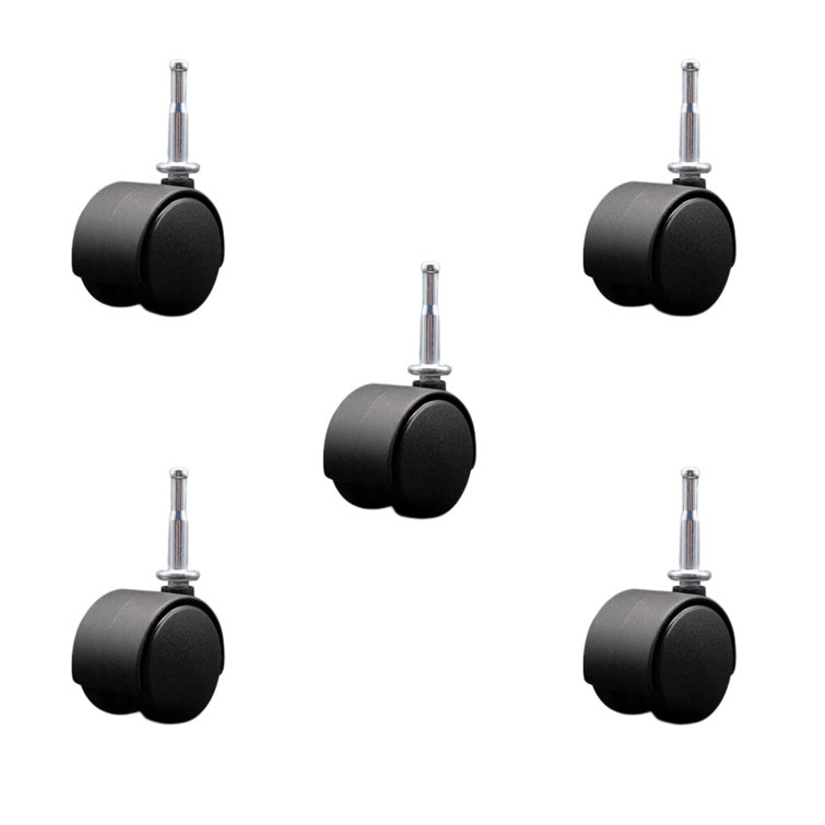 Service Caster Chair Casters Nylon Hooded Twin Wheel Wayfair